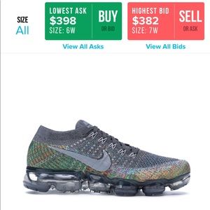 NIKE VAPORMAX GREY MULTICOLOUR